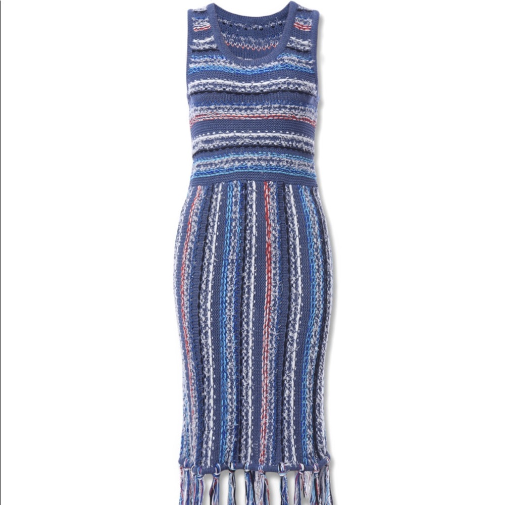 Derek Lam 10 Crosby Tassel Fringe Dress XS